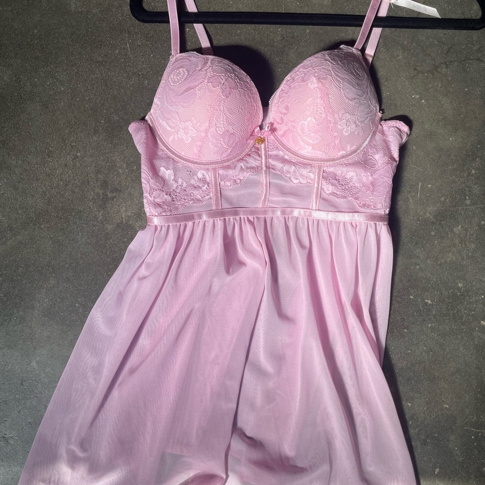 Camisole lingerie pink Lacey blouse size small